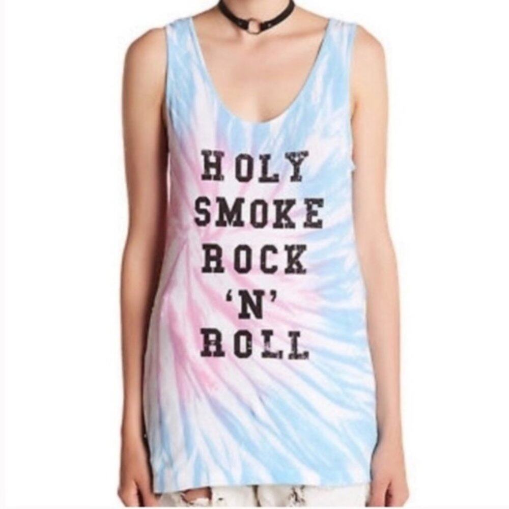 NWT One Teaspoon Holy smokes rock n roll tank top